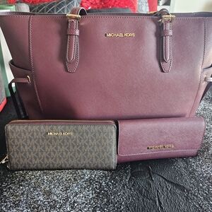 Michael Kors Plum Tote Bag Only